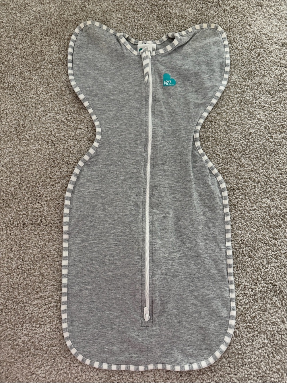 Grey Infant Swaddle Sleepsack with Zip - Kids Pajamas